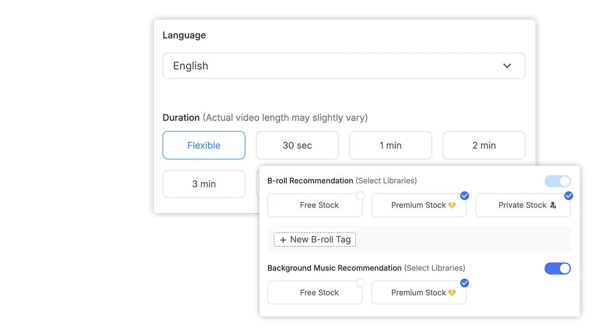 Fine-tune your Visla Text to Video by adjusting voice, timing, visuals, and layout.